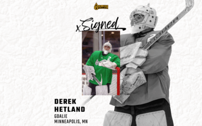 GOALTENDER DEREK HETLAND SIGNS WITH TULSA FOR ROOKIE SEASON